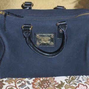 Victoria's Secret Satchel Black Canvas
